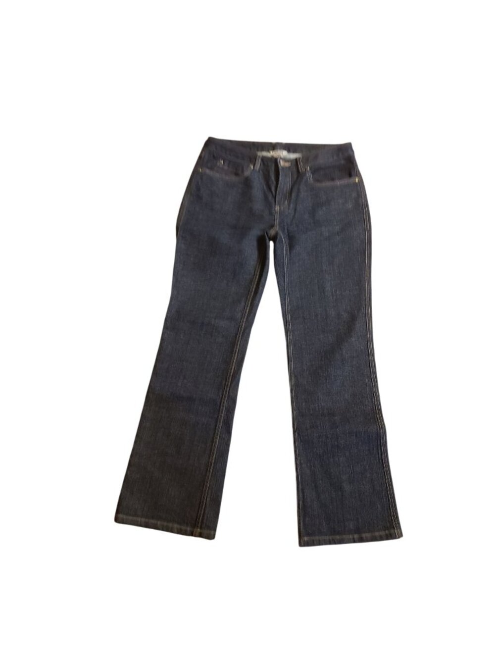 Duluth Trading Co. Womens Bootcut Jeans 6x29 Dark Wash Stretch Denim Cotton Blen